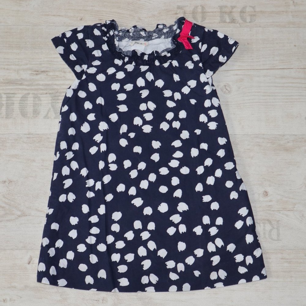 Crewcuts Dress Girls S Blue White Pink Bow